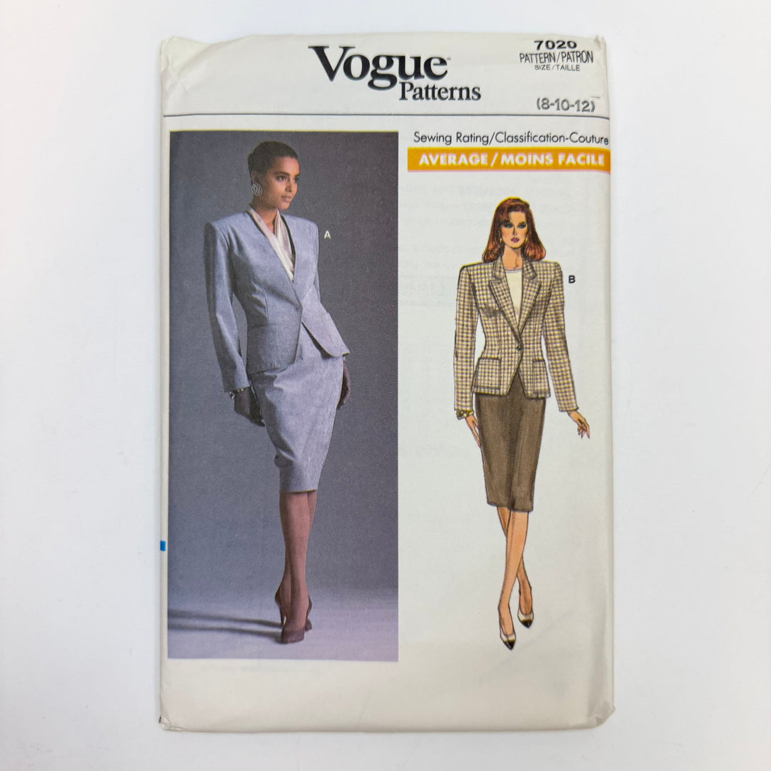 Sewing Pattern - Womenswear - Vogue 7020 - True Deadstock supplies Fabric by private - Sustainable Textile | FABCYCLE