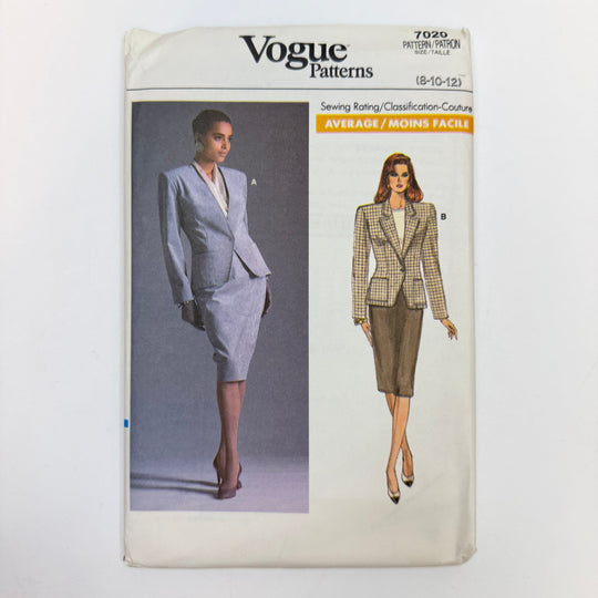Sewing Pattern - Womenswear - Vogue 7020 - True Deadstock supplies Fabric by private - Sustainable Textile | FABCYCLE
