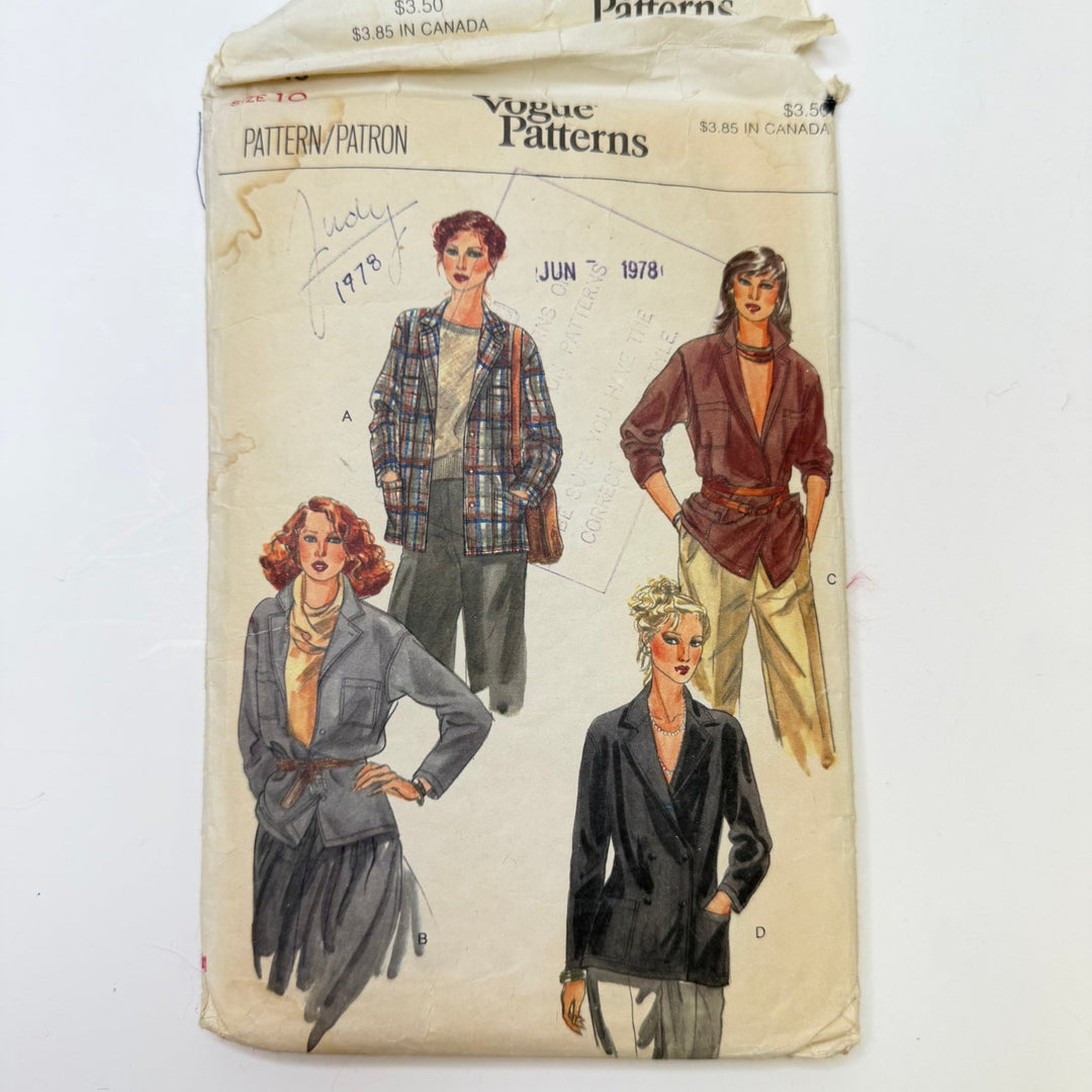 Sewing Pattern - Womenswear - Vogue 7143 - True Deadstock supplies Fabric by private - Sustainable Textile | FABCYCLE