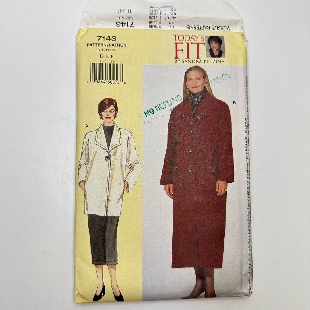 Sewing Pattern - Womenswear - Vogue 7143 - True Deadstock supplies Fabric by private - Sustainable Textile | FABCYCLE