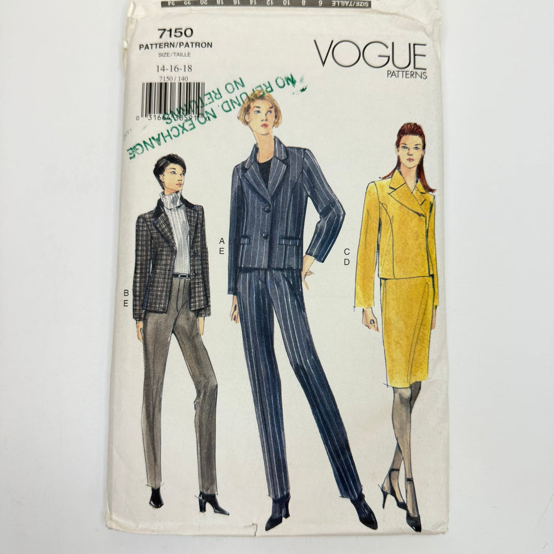 Sewing Pattern - Womenswear - Vogue 7150 - True Deadstock supplies Fabric by private - Sustainable Textile | FABCYCLE