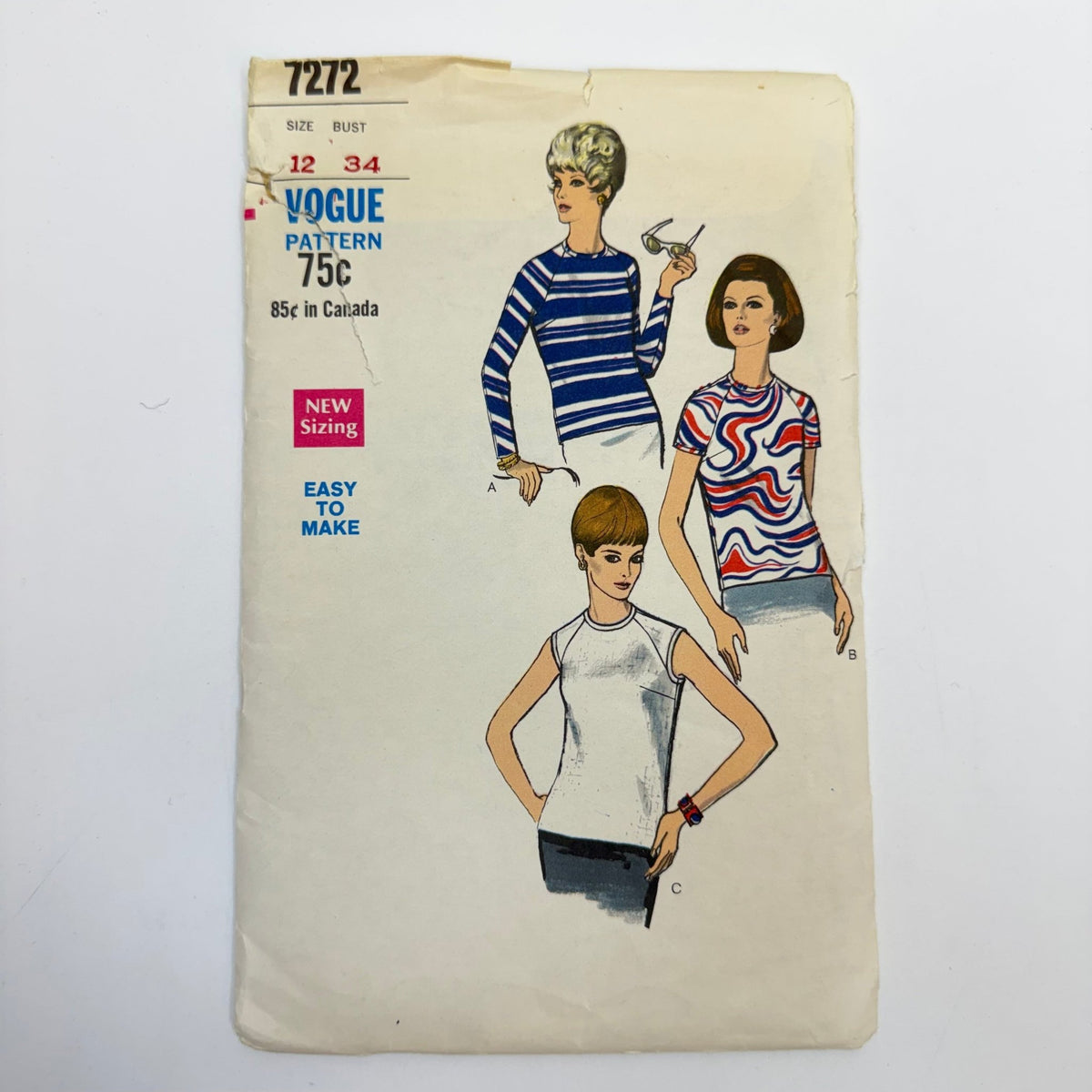 Sewing Pattern - Womenswear - Vogue 7272 - True Deadstock supplies Fabric by private - Sustainable Textile | FABCYCLE