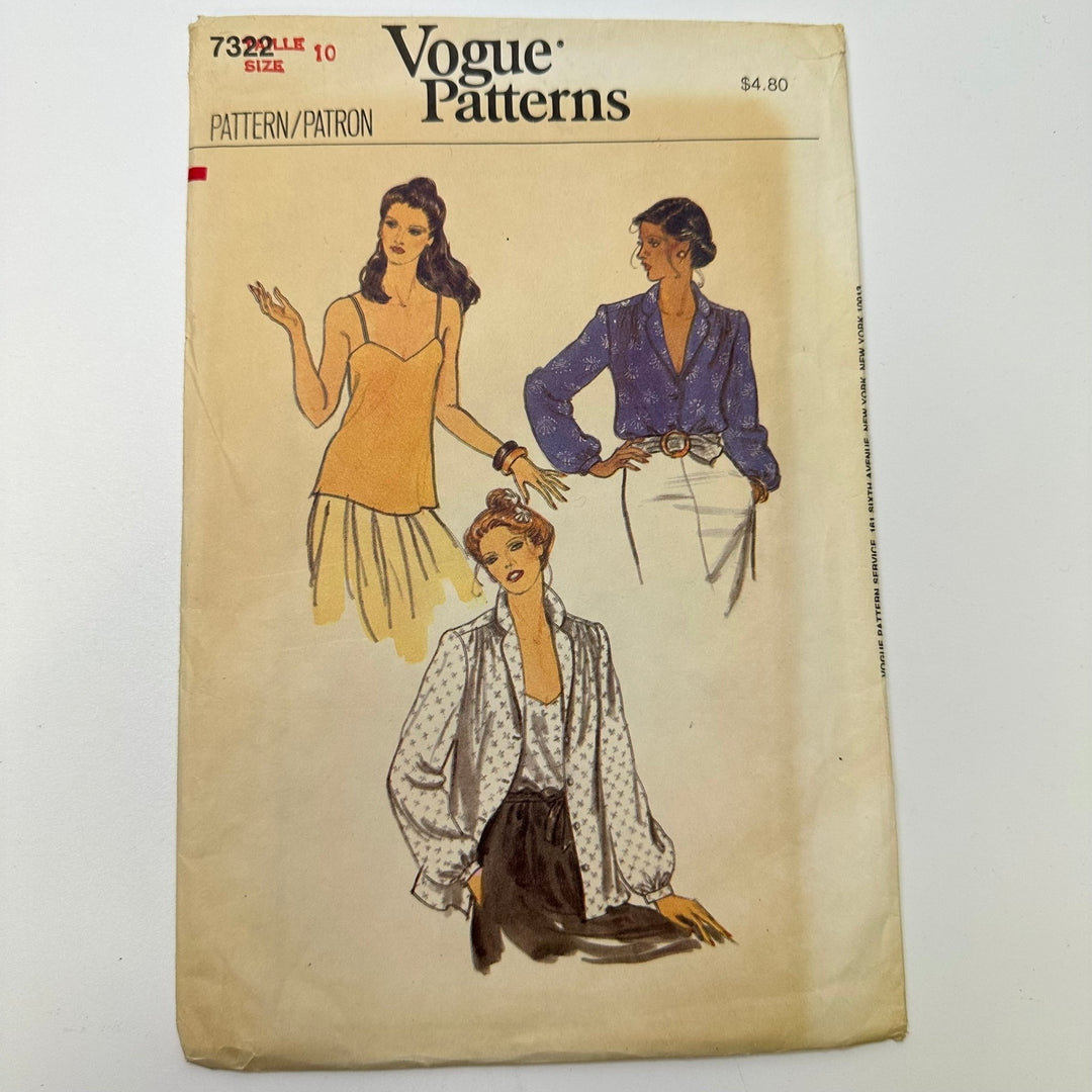 Sewing Pattern - Womenswear - Vogue 7322 - True Deadstock supplies Fabric by private - Sustainable Textile | FABCYCLE
