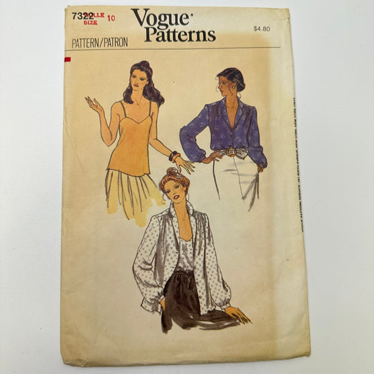 Sewing Pattern - Womenswear - Vogue 7322 - True Deadstock supplies Fabric by private - Sustainable Textile | FABCYCLE