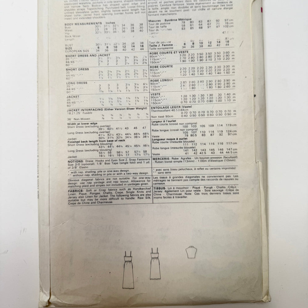 Sewing Pattern - Womenswear - Vogue 7334 - True Deadstock supplies Fabric by private - Sustainable Textile | FABCYCLE
