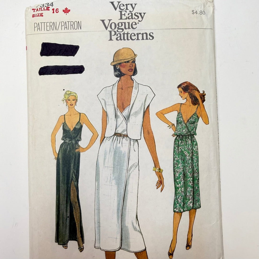 Sewing Pattern - Womenswear - Vogue 7334 - True Deadstock supplies Fabric by private - Sustainable Textile | FABCYCLE