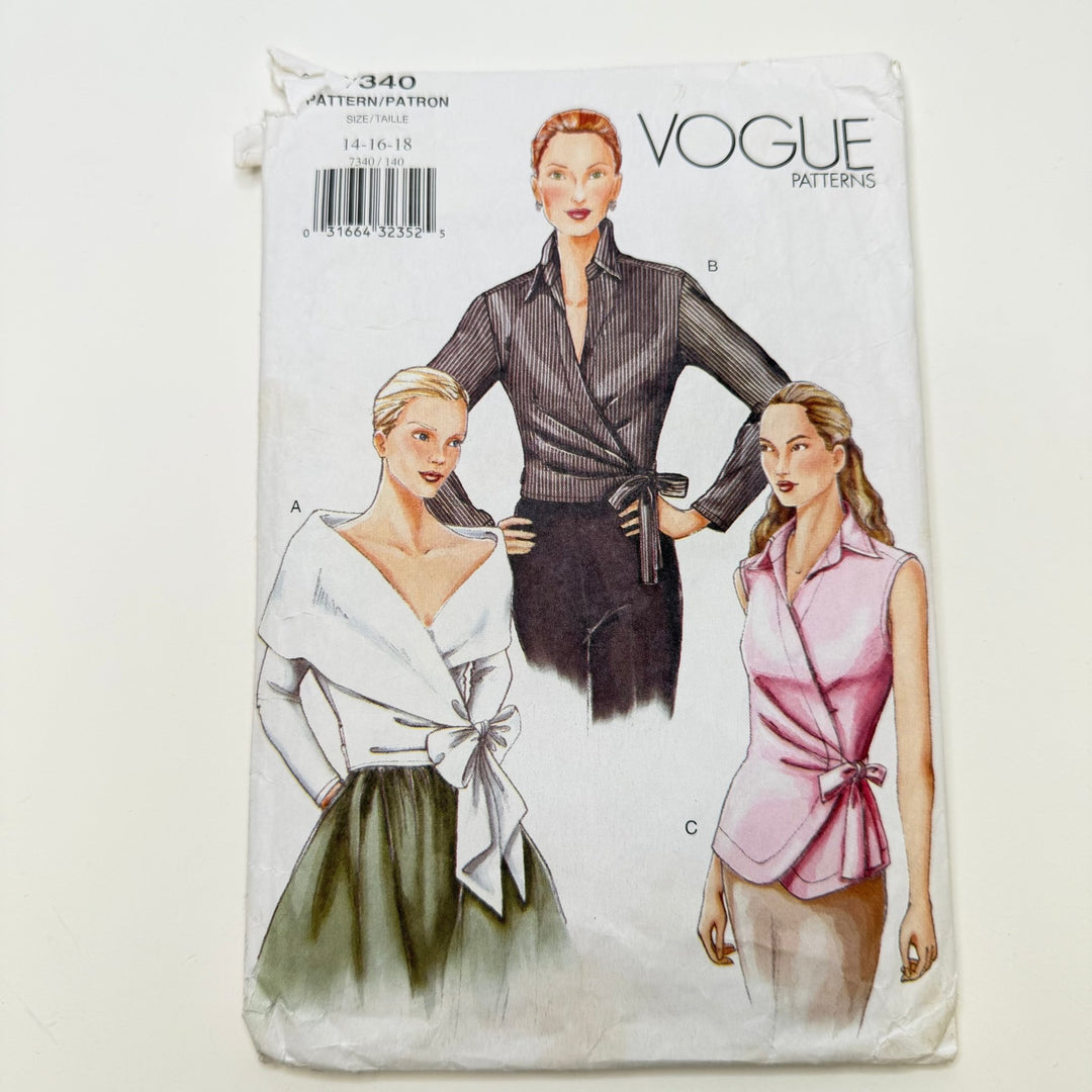 Sewing Pattern - Womenswear - Vogue 7340 - True Deadstock supplies Fabric by private - Sustainable Textile | FABCYCLE