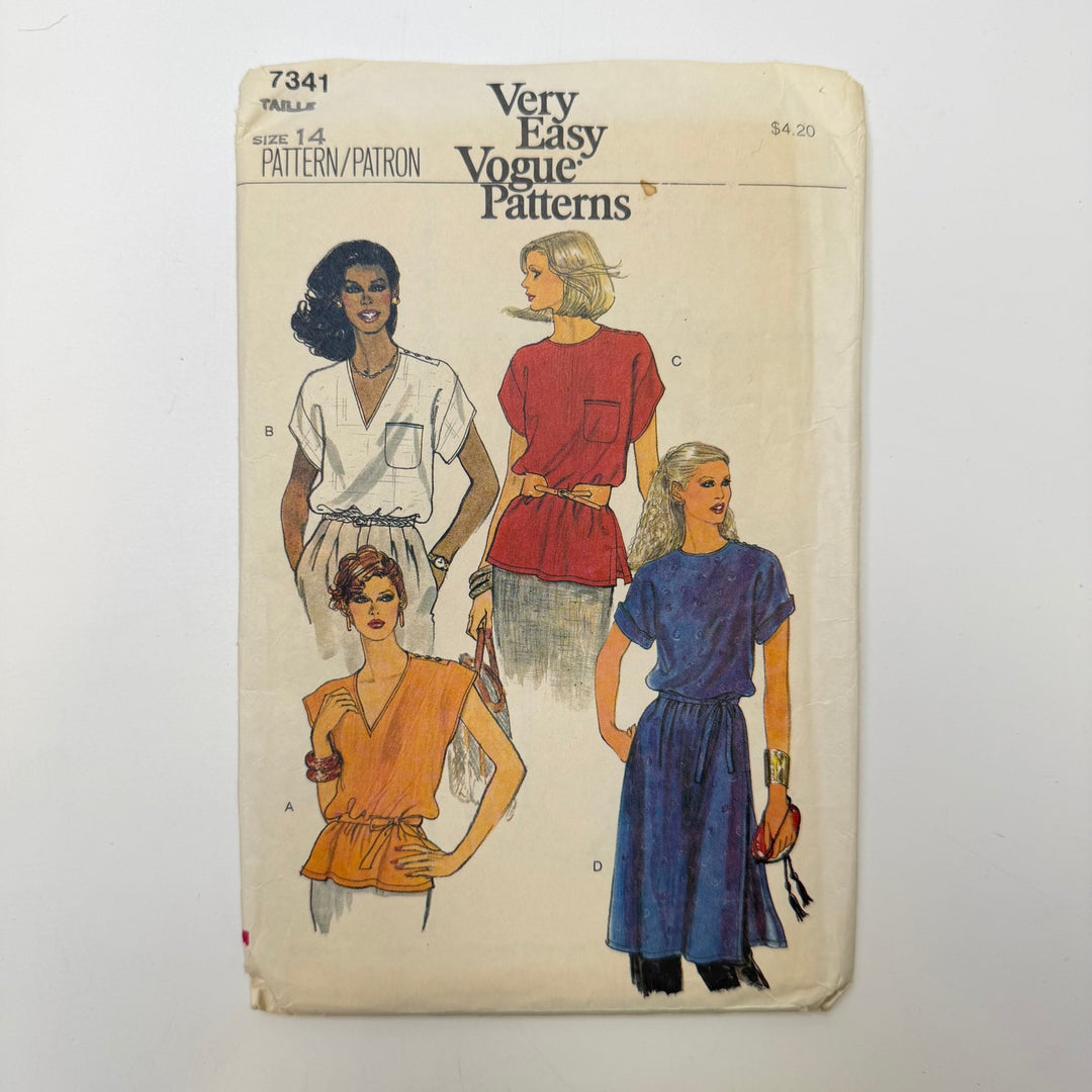 Sewing Pattern - Womenswear - Vogue 7341 - True Deadstock supplies Fabric by private - Sustainable Textile | FABCYCLE