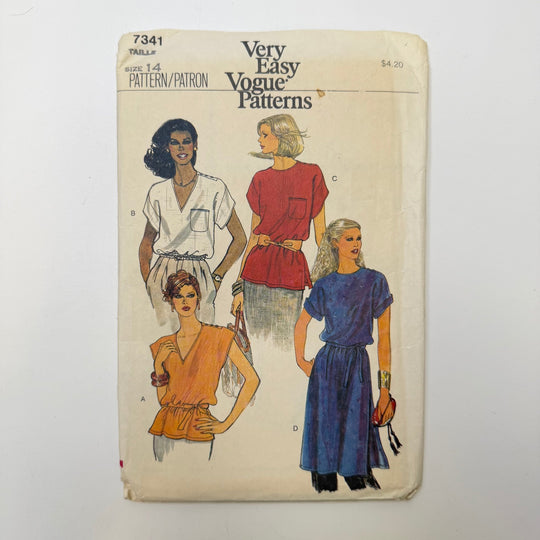 Sewing Pattern - Womenswear - Vogue 7341 - True Deadstock supplies Fabric by private - Sustainable Textile | FABCYCLE