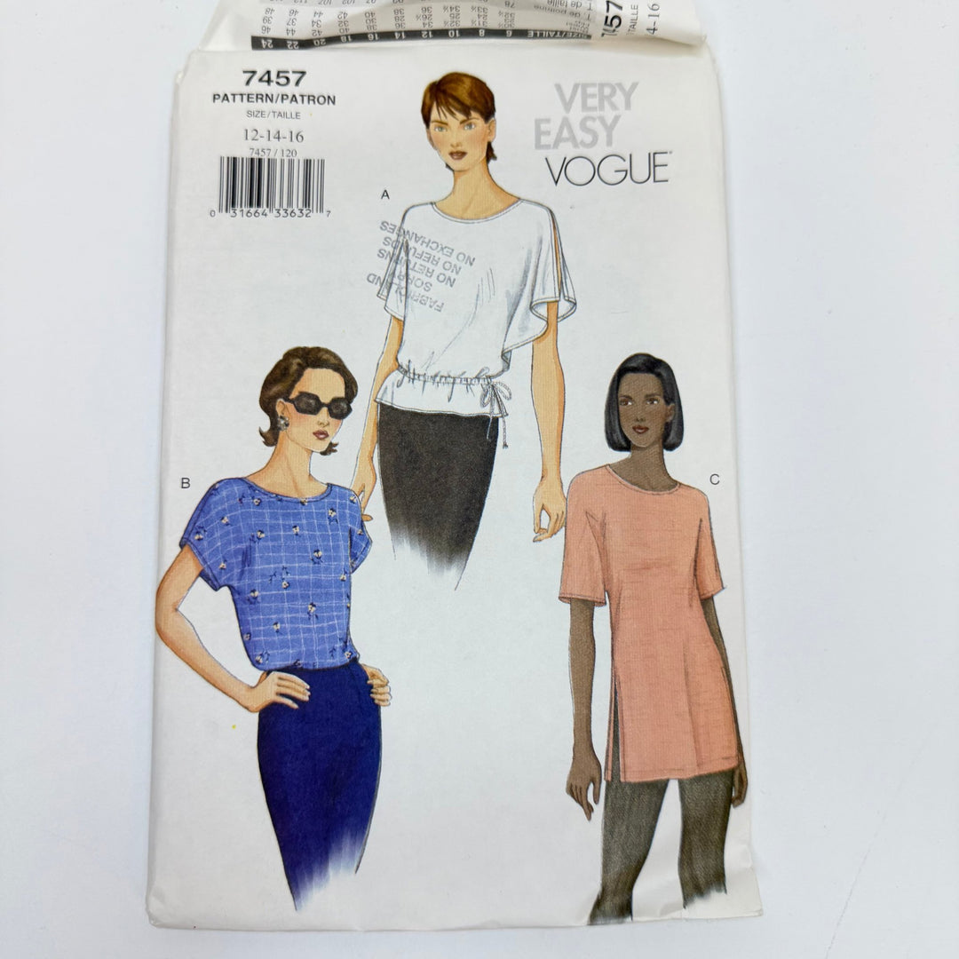 Sewing Pattern - Womenswear - Vogue 7457 - True Deadstock supplies Fabric by private - Sustainable Textile | FABCYCLE
