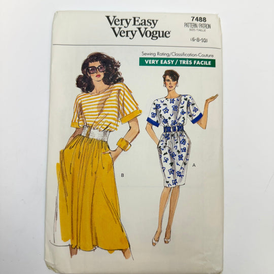 Sewing Pattern - Womenswear - Vogue 7488 - True Deadstock supplies Fabric by private - Sustainable Textile | FABCYCLE
