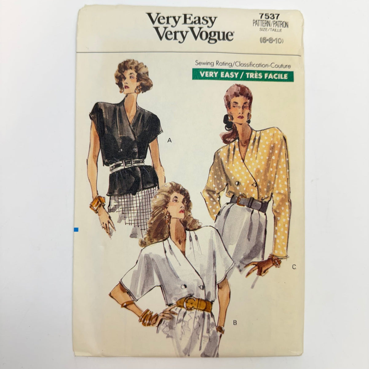 Sewing Pattern - Womenswear - Vogue 7537 - True Deadstock supplies Fabric by private - Sustainable Textile | FABCYCLE