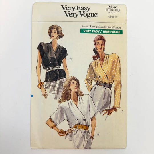Sewing Pattern - Womenswear - Vogue 7537 - True Deadstock supplies Fabric by private - Sustainable Textile | FABCYCLE