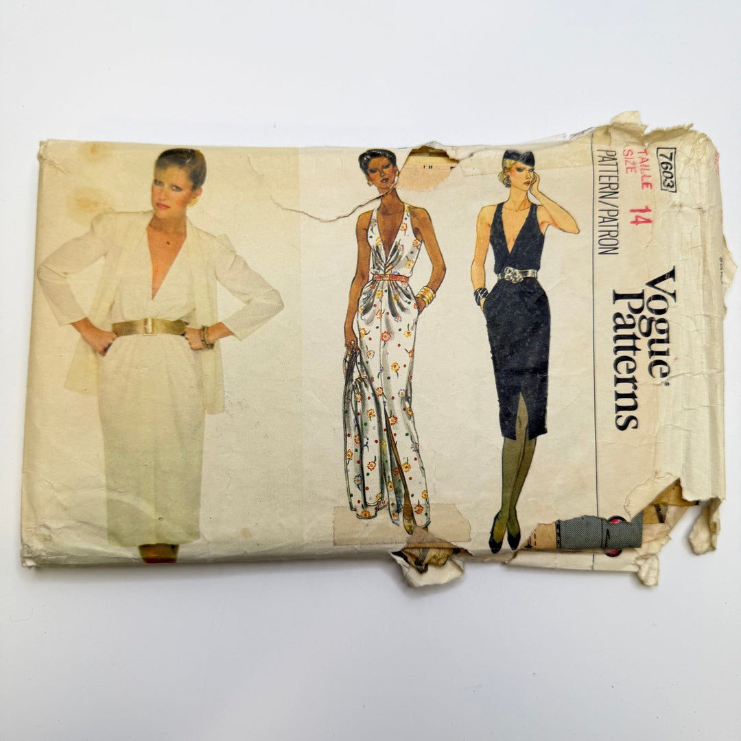 Sewing Pattern - Womenswear - Vogue 7603 - True Deadstock supplies Fabric by private - Sustainable Textile | FABCYCLE