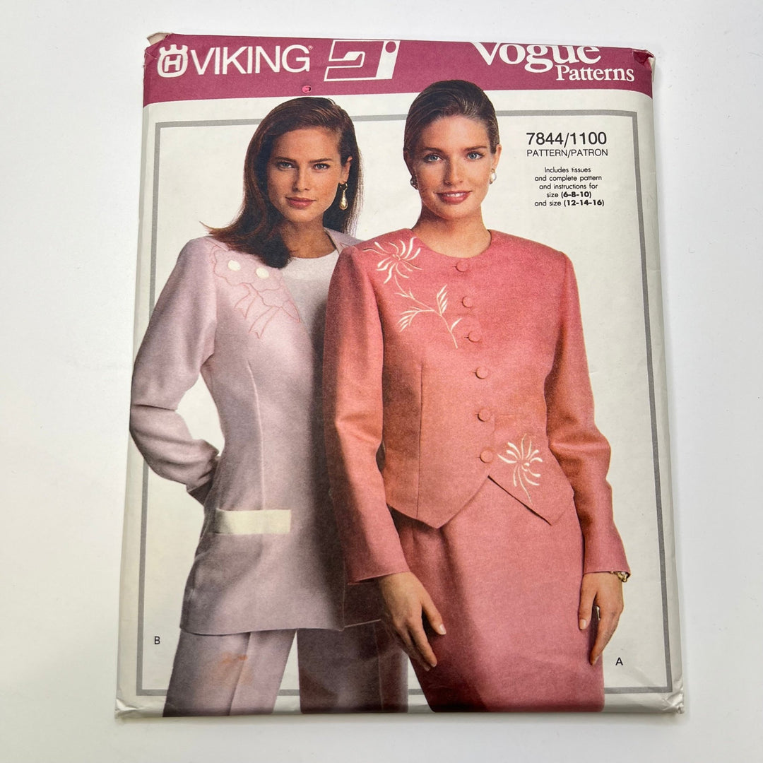 Sewing Pattern - Womenswear - Vogue 7844/1100 - True Deadstock supplies Fabric by private - Sustainable Textile | FABCYCLE