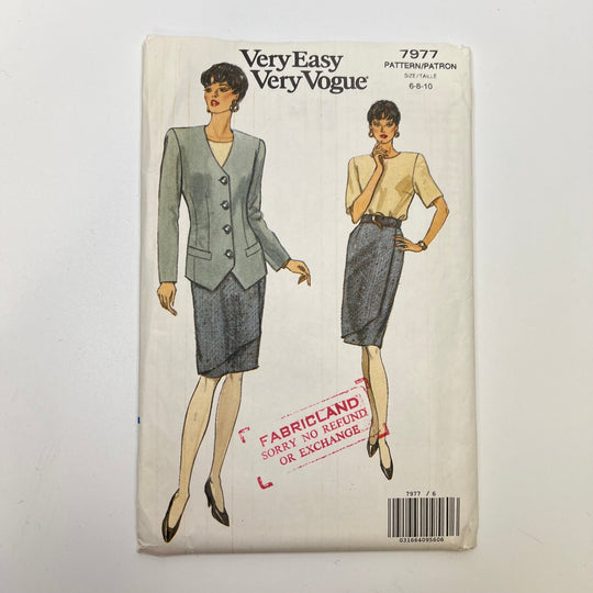 Sewing Pattern - Womenswear - Vogue 7977 - True Deadstock supplies Fabric by private - Sustainable Textile | FABCYCLE