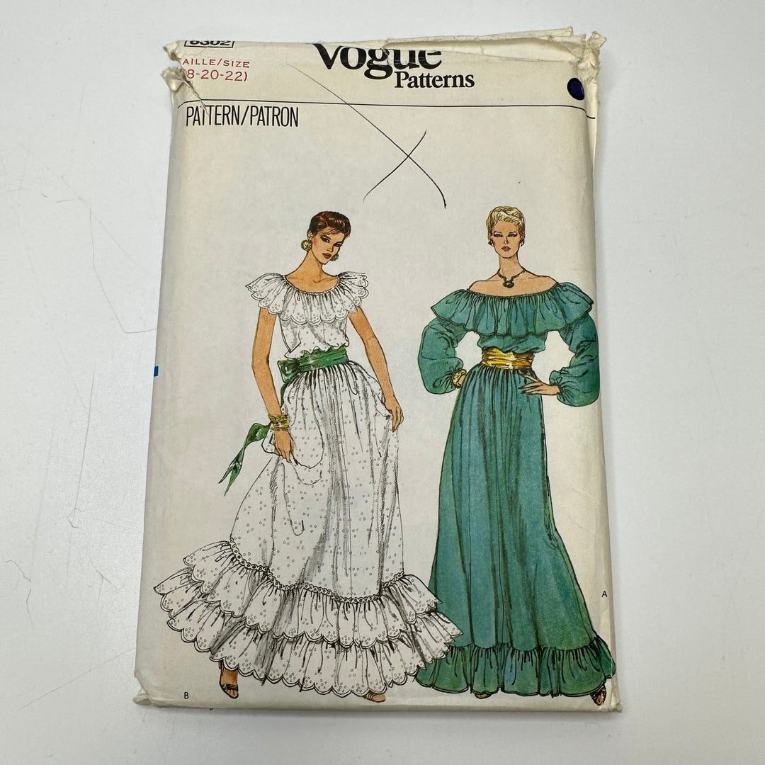 Sewing Pattern - Womenswear - Vogue 8302 - True Deadstock supplies Fabric by private - Sustainable Textile | FABCYCLE