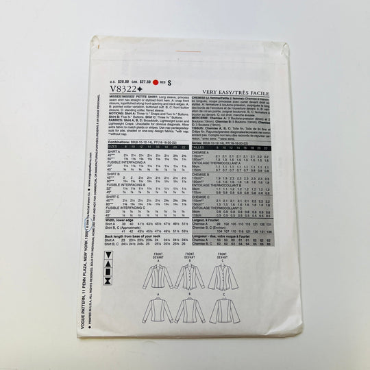 Sewing Pattern - Womenswear - Vogue 8322 - True Deadstock supplies Fabric by private - Sustainable Textile | FABCYCLE