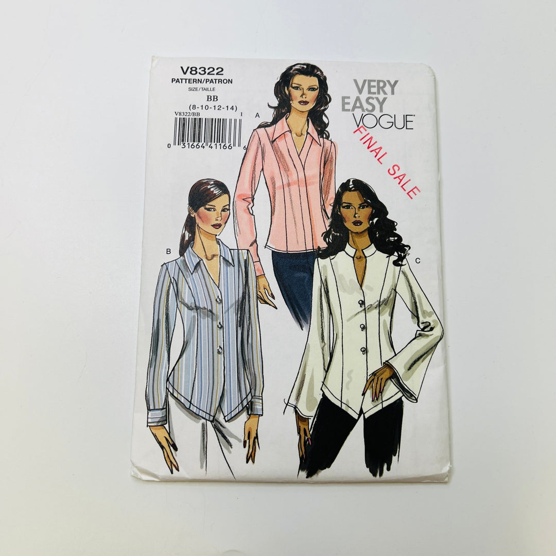 Sewing Pattern - Womenswear - Vogue 8322 - True Deadstock supplies Fabric by private - Sustainable Textile | FABCYCLE