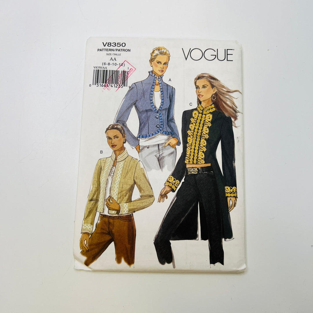 Sewing Pattern - Womenswear - Vogue 8350 - True Deadstock supplies Fabric by private - Sustainable Textile | FABCYCLE
