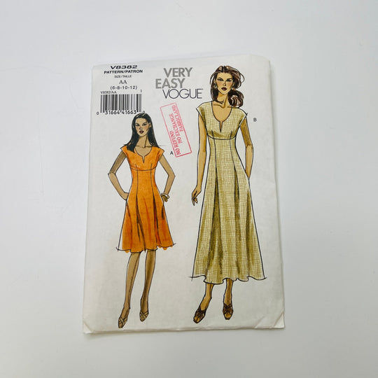Sewing Pattern - Womenswear - Vogue 8382 - True Deadstock supplies Fabric by private - Sustainable Textile | FABCYCLE