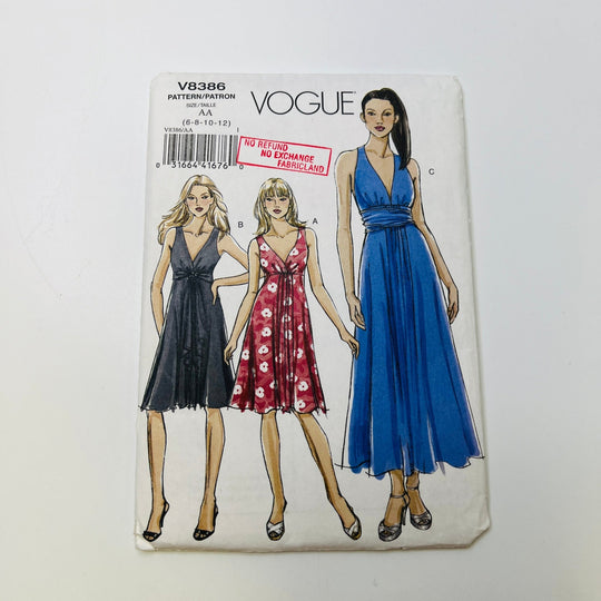 Sewing Pattern - Womenswear - Vogue 8386 - True Deadstock supplies Fabric by private - Sustainable Textile | FABCYCLE