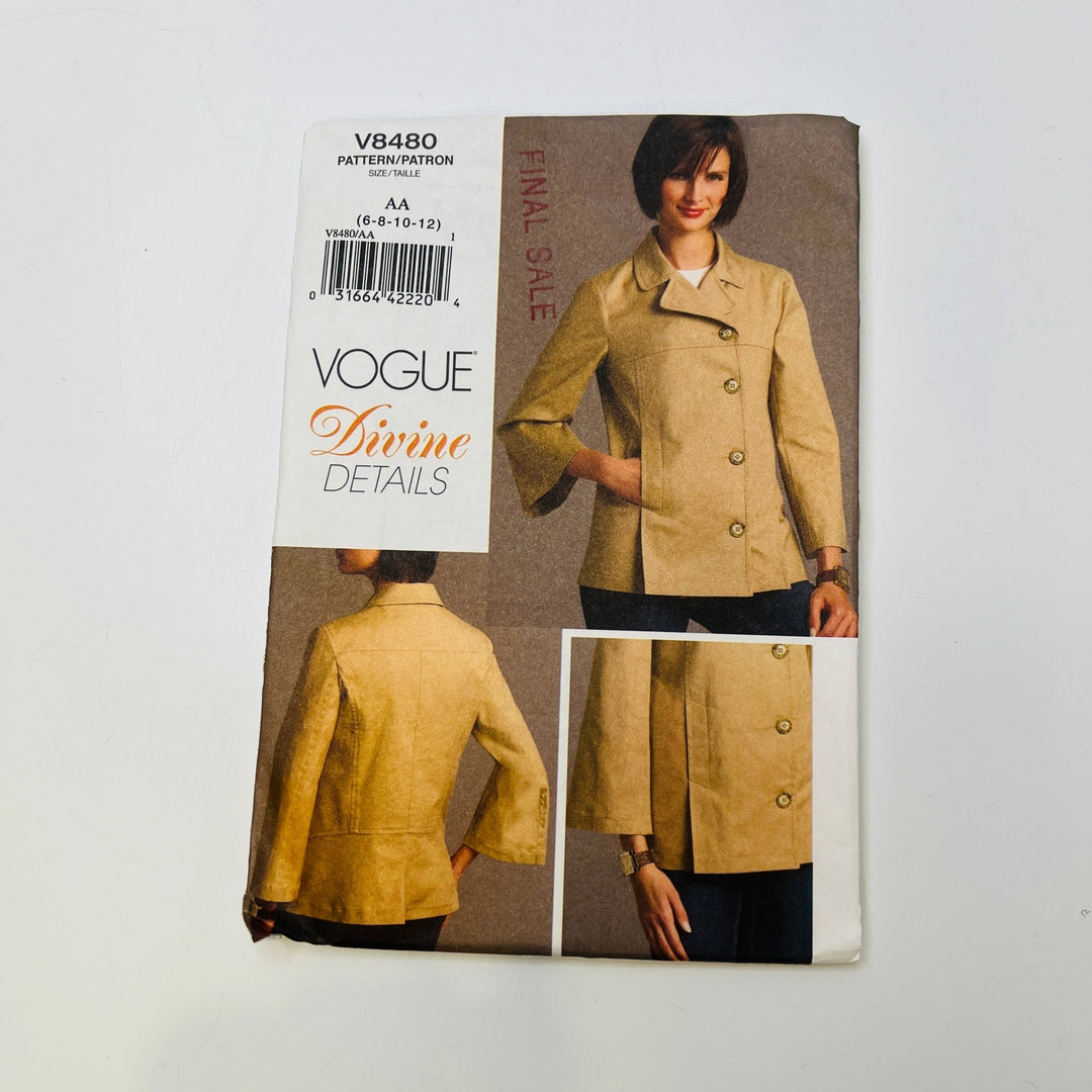 Sewing Pattern - Womenswear - Vogue 8480 - True Deadstock supplies Fabric by private - Sustainable Textile | FABCYCLE