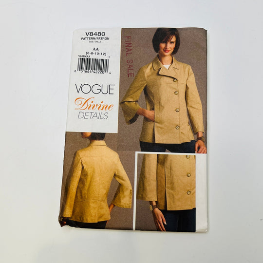 Sewing Pattern - Womenswear - Vogue 8480 - True Deadstock supplies Fabric by private - Sustainable Textile | FABCYCLE