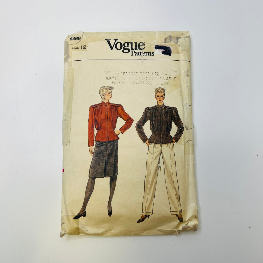 Sewing Pattern - Womenswear - Vogue 8496 - True Deadstock supplies Fabric by private - Sustainable Textile | FABCYCLE