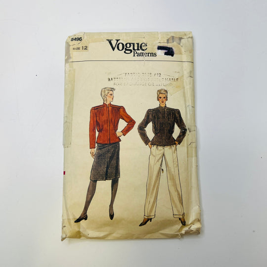 Sewing Pattern - Womenswear - Vogue 8496 - True Deadstock supplies Fabric by private - Sustainable Textile | FABCYCLE