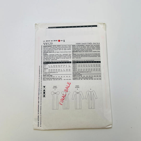 Sewing Pattern - Womenswear - Vogue 8529 - True Deadstock supplies Fabric by private - Sustainable Textile | FABCYCLE