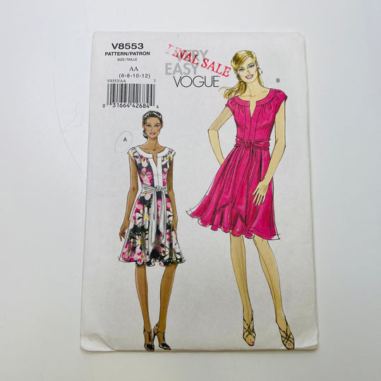 Sewing Pattern - Womenswear - Vogue 8553 - True Deadstock supplies Fabric by private - Sustainable Textile | FABCYCLE