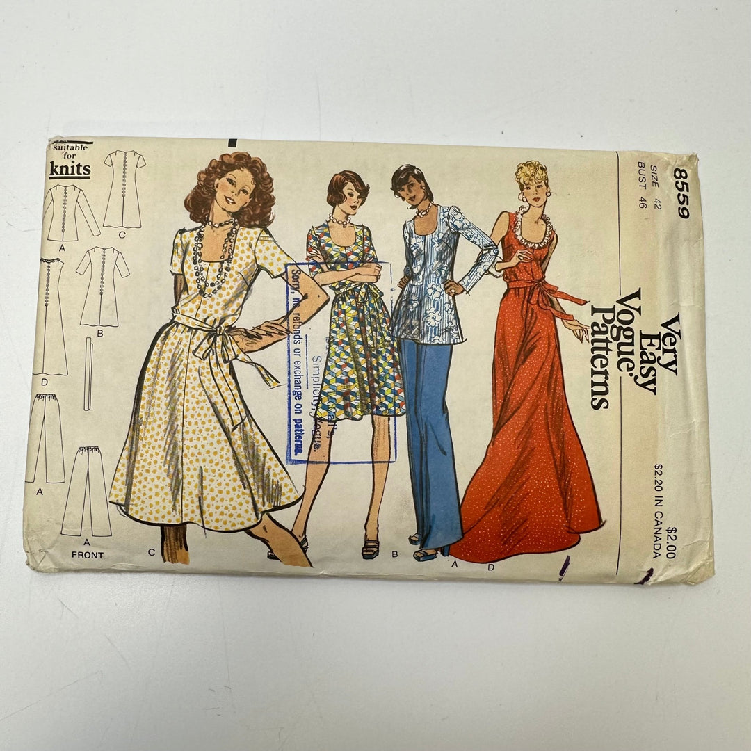 Sewing Pattern - Womenswear - Vogue 8559 - True Deadstock supplies Fabric by private - Sustainable Textile | FABCYCLE