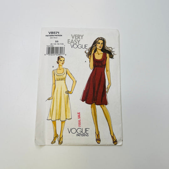 Sewing Pattern - Womenswear - Vogue 8571 - True Deadstock supplies Fabric by private - Sustainable Textile | FABCYCLE