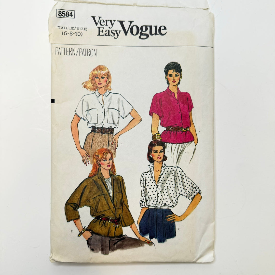 Sewing Pattern - Womenswear - Vogue 8584 - True Deadstock supplies Fabric by private - Sustainable Textile | FABCYCLE