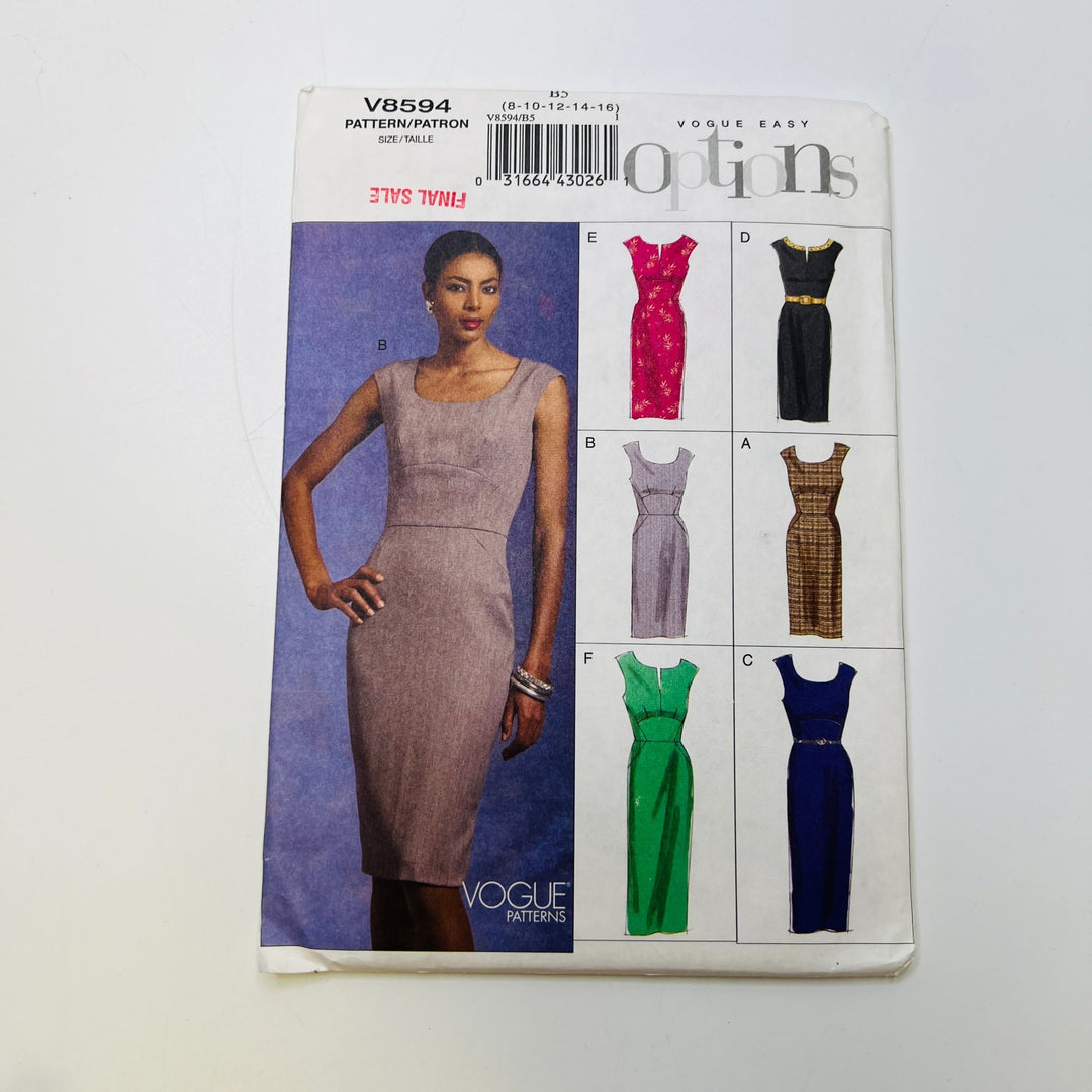 Sewing Pattern - Womenswear - Vogue 8594 - True Deadstock supplies Fabric by private - Sustainable Textile | FABCYCLE