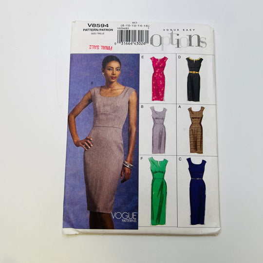 Sewing Pattern - Womenswear - Vogue 8594 - True Deadstock supplies Fabric by private - Sustainable Textile | FABCYCLE