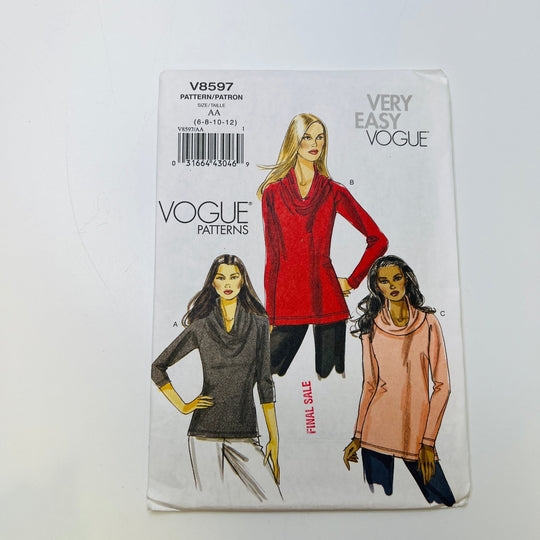 Sewing Pattern - Womenswear - Vogue 8597 - True Deadstock supplies Fabric by private - Sustainable Textile | FABCYCLE