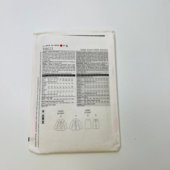 Sewing Pattern - Womenswear - Vogue 8623 - True Deadstock supplies Fabric by private - Sustainable Textile | FABCYCLE