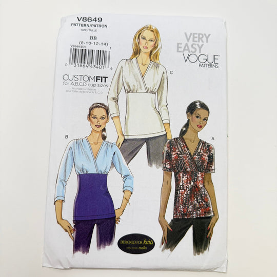 Sewing Pattern - Womenswear - Vogue 8649 - True Deadstock supplies Fabric by private - Sustainable Textile | FABCYCLE