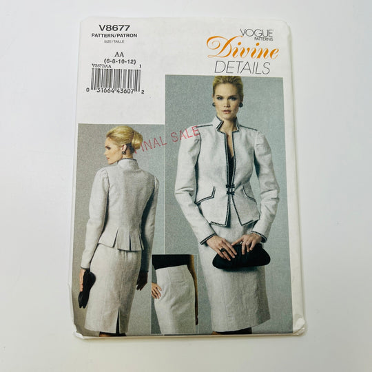 Sewing Pattern - Womenswear - Vogue 8677 - True Deadstock supplies Fabric by private - Sustainable Textile | FABCYCLE