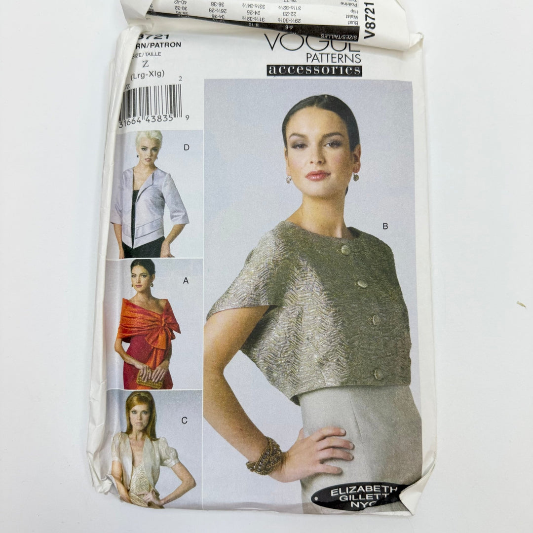 Sewing Pattern - Womenswear - Vogue 8721 - True Deadstock supplies Fabric by private - Sustainable Textile | FABCYCLE
