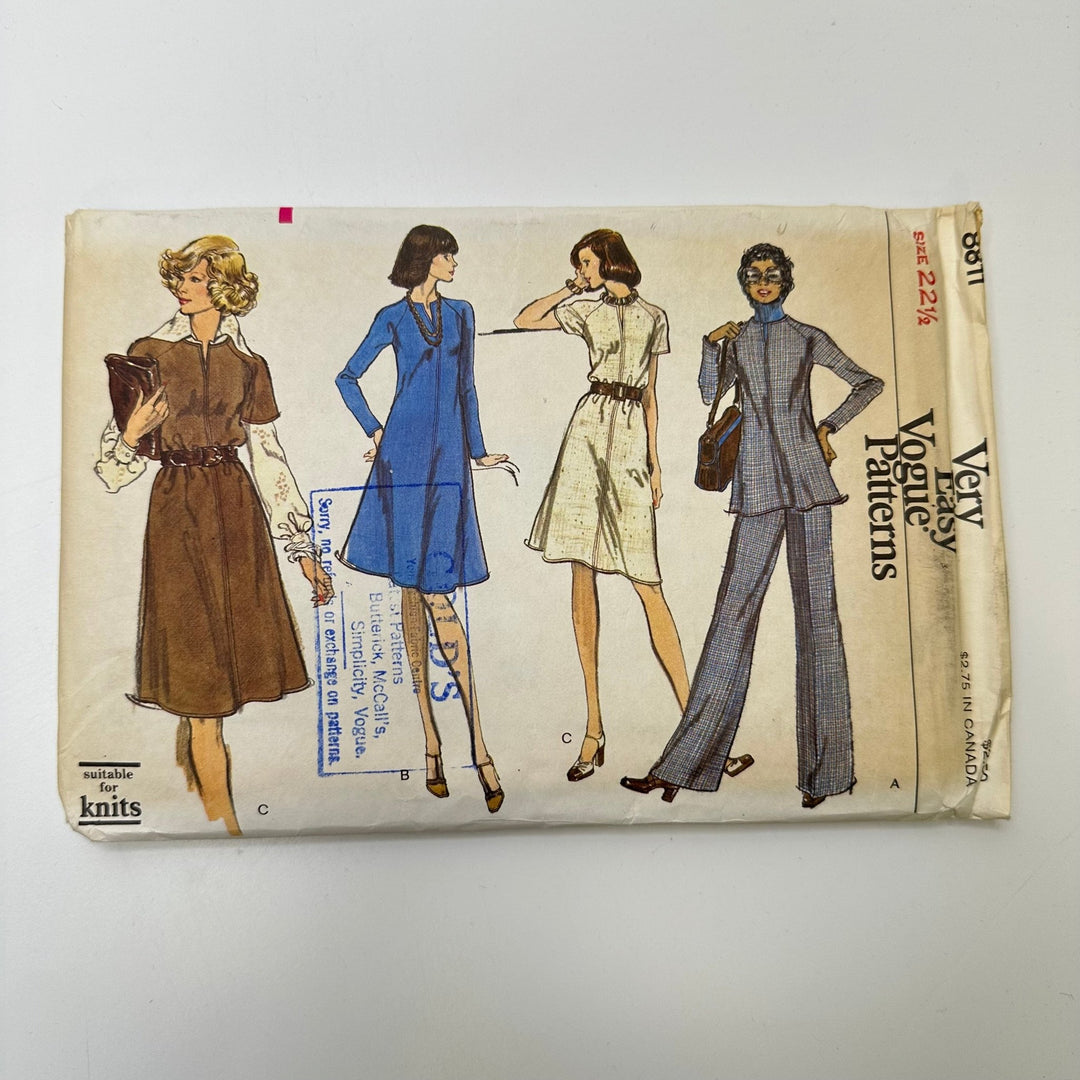 Sewing Pattern - Womenswear - Vogue 8811 - True Deadstock supplies Fabric by private - Sustainable Textile | FABCYCLE