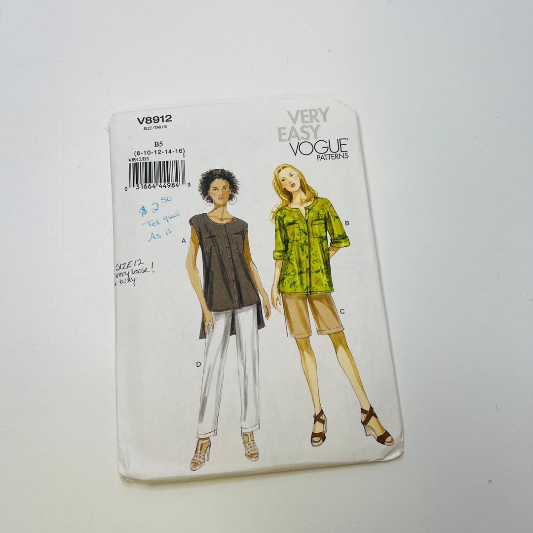 Sewing Pattern - Womenswear - Vogue 8912 - True Deadstock supplies Fabric by private - Sustainable Textile | FABCYCLE