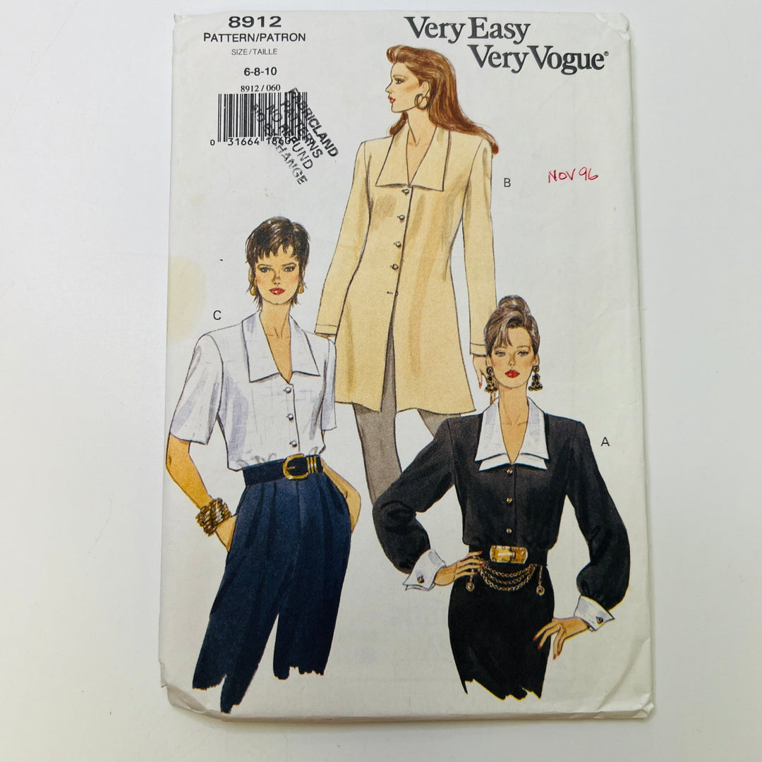 Sewing Pattern - Womenswear - Vogue 8912 - True Deadstock supplies Fabric by private - Sustainable Textile | FABCYCLE
