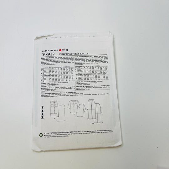 Sewing Pattern - Womenswear - Vogue 8912 - True Deadstock supplies Fabric by private - Sustainable Textile | FABCYCLE