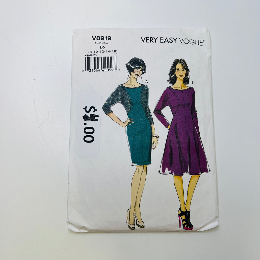 Sewing Pattern - Womenswear - Vogue 8919 - True Deadstock supplies Fabric by private - Sustainable Textile | FABCYCLE