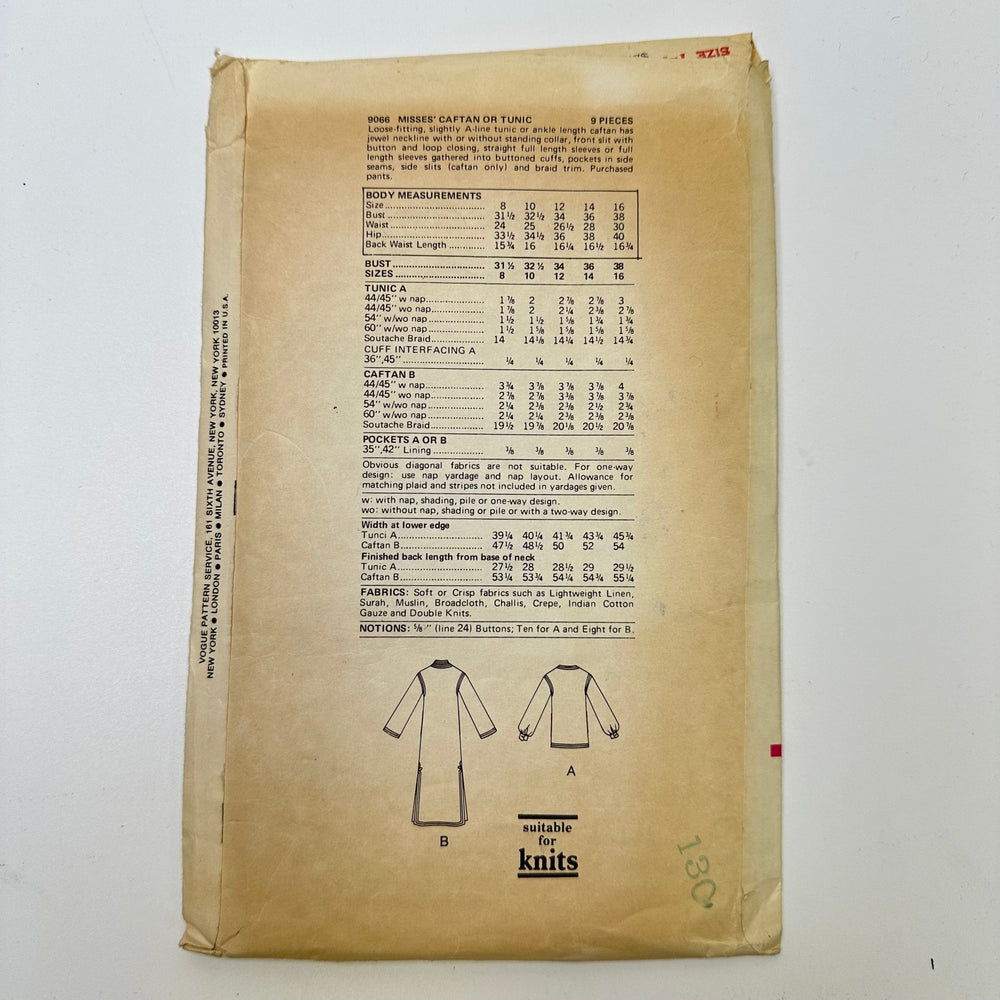 Sewing Pattern - Womenswear - Vogue 9066 - True Deadstock supplies Fabric by private - Sustainable Textile | FABCYCLE