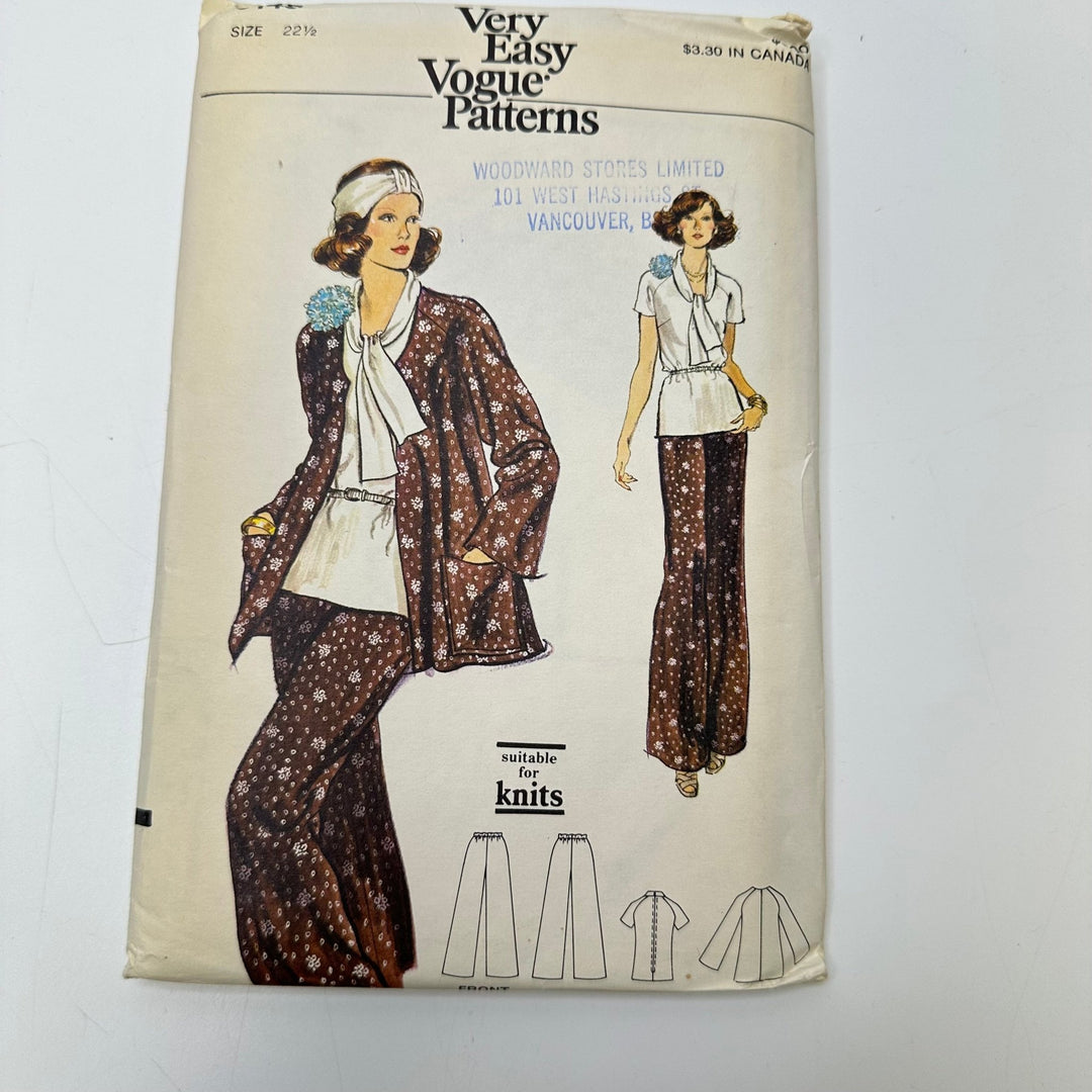 Sewing Pattern - Womenswear - Vogue 9148 - True Deadstock supplies Fabric by private - Sustainable Textile | FABCYCLE