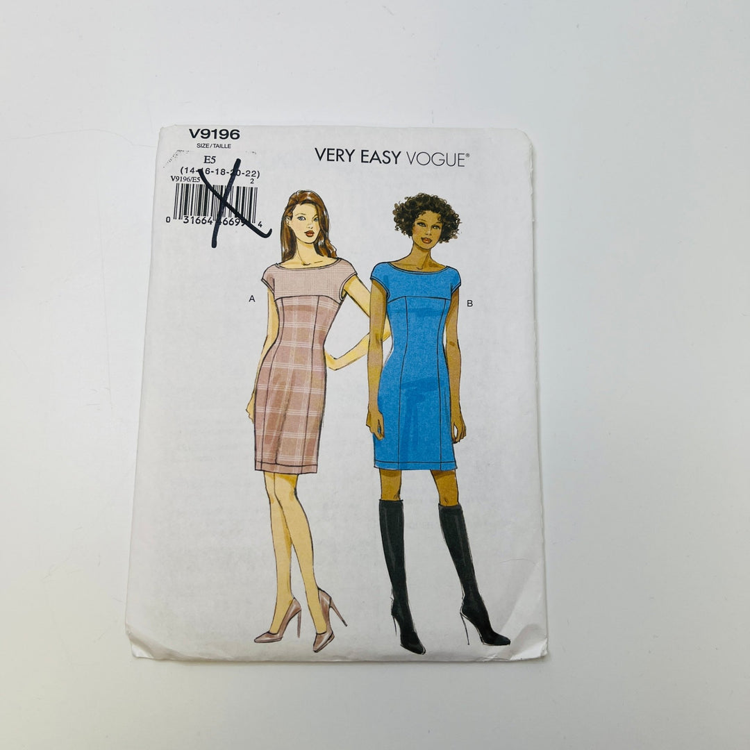 Sewing Pattern - Womenswear - Vogue 9196 - True Deadstock supplies Fabric by private - Sustainable Textile | FABCYCLE